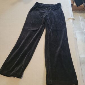 Lauren Ralph Lauren Black Velvet Pants Size Small Petite